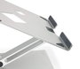 Durable 505023 Soporte Elevador Portátil Universal, Ajuste Ergonómico Altura Ángulo, Aluminio, Plata