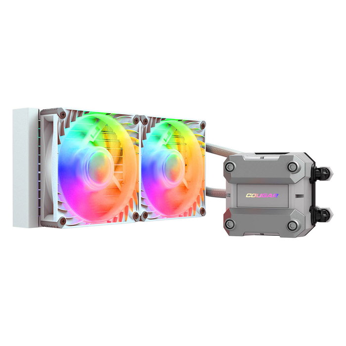 Cougar Poseidon Ultra 240 Refrigeración Líquida CPU, ARGB, Blanco, Radiador 240mm