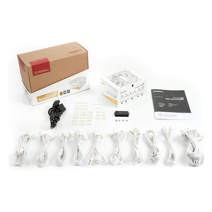 Enermax Revolution D.F.12 ETV850G-W Fuente de Alimentación 850W 80 PLUS Gold ATX 3.1 Totalmente Modular Blanca