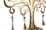 DKD Home Decor Decoracion Colgante Indio Dorado Metal 66 x 33 x 1 cm (4 Unidades)
