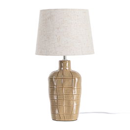 Lámpara Mesa Cerámica Iluminación 25 X 25 X 46 cm