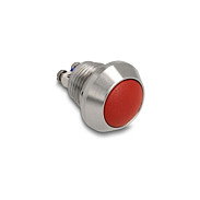 DeLOCK 22033 Pulsador rojo 12mm 2P para montaje empotrado IP65 con clemas de tornillo DeLOCK 22033 Pulsador rojo 12mm 2P para montaje empotrado IP65 con clemas de tornillo