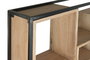Estantería Home ESPRIT Metal madera de teca 110 X 27 X 195 CM