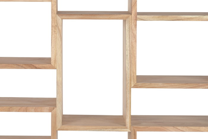 Estantería Home ESPRIT Metal madera de teca 110 X 27 X 195 CM Estantería Home ESPRIT Metal madera de teca 110 X 27 X 195 CM