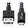 Tripp Lite Cable USB-A a Lightning M100-003-HD de 0.9 m (3 pies) Negro, Certificado MFi, para servicio pesado con fibra Kevlar, Compatible con iPhone 5 al X, iPad, iPod