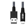 Eaton Tripp Lite Cable USB-A a Lightning para Sincronización y Carga, Certificado MFi, USB 2.0, Conector Macho-Macho, 3 Pies (0.91 m)