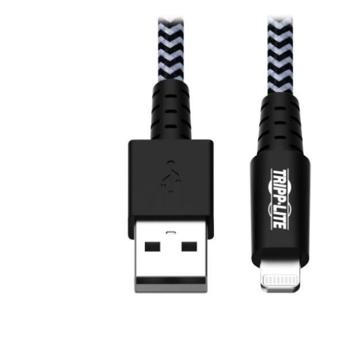 Eaton Tripp Lite Cable USB-A a Lightning para Sincronización y Carga, Certificado MFi, USB 2.0, Conector Macho-Macho, 3 Pies (0.91 m)