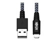 Eaton Tripp Lite Cable USB-A a Lightning para Sincronización y Carga, Certificado MFi, USB 2.0, Conector Macho-Macho, 3 Pies (0.91 m)