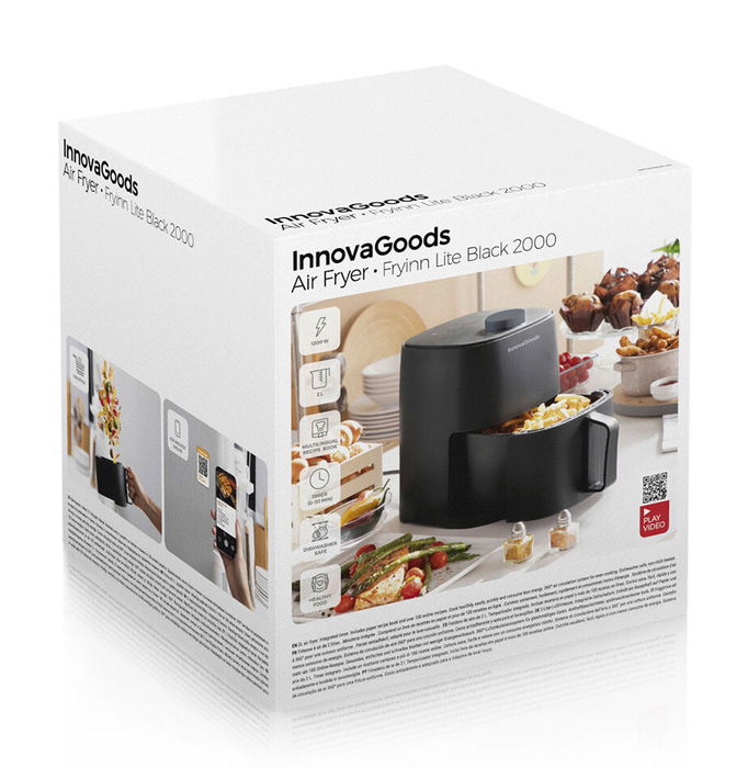 Inde Freidora de Aire Innovagoods Fryinn Lite 2000 Negro