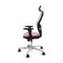 PIQUERAS Y CRESPO Silla de oficina Jorquera Rosa y Blanco