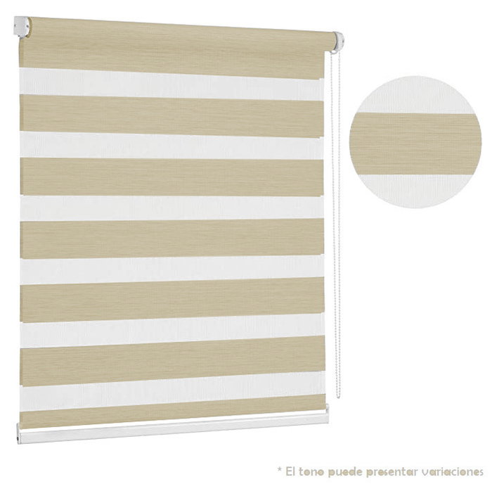DKD Home Decor Estor DIA-NOCHE Marrón 120x190 cm