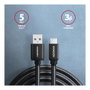 Axagon BUCM3-AM10AB Cable USB-C a USB-A 3.2 Gen 1, 1m, negro