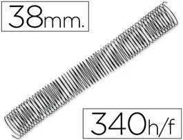 Q-connect Espiral Metálico Encuadernación 64 5:1 38mm 1,2mm Negro Caja 25 Unidades