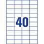 Avery Zweckform Etiquetas adhesivas A4 3651, 105 etiquetas por hoja, 52.5 x 29.7 mm