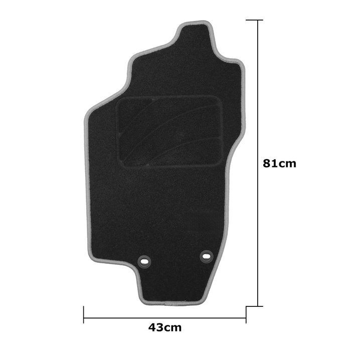OCC Design Alfombrilla a Medida Lancia Lybra (1999-2005) 5Pz con Ribete Rojo
