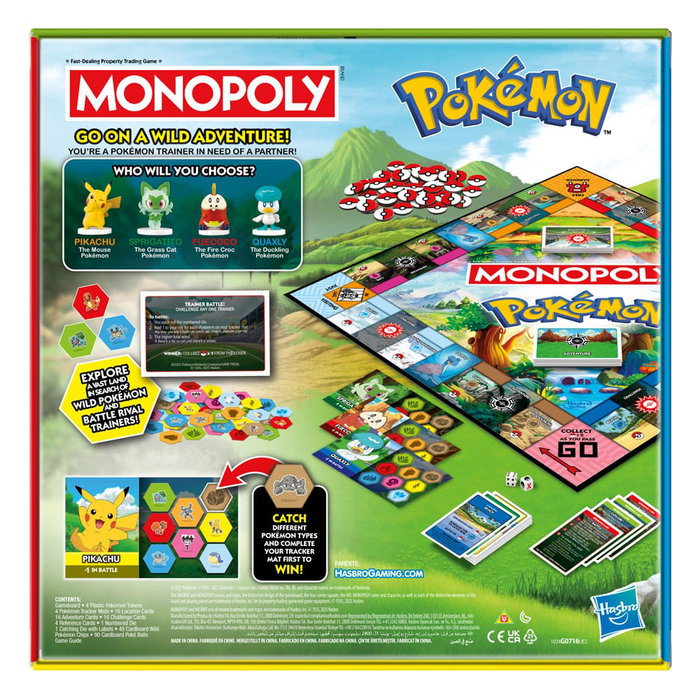 Hasbro Monopoly Edición Pokémon Inglés Hasbro Monopoly Edición Pokémon Inglés