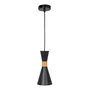 Gracelyn Lámpara Colgante de Aluminio y Madera con Cable Regulable SKD-P138-W