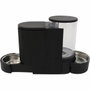 M Pets DUPLO Dispensador de agua y croquetas Negro