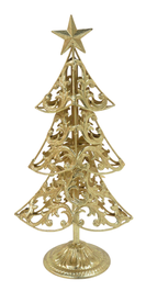 DKD Home Decor Árbol de Metal Dorado 49,5 cm