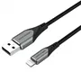 Vention LABHH Cable USB 2.0 Lightning Macho a Macho 2m Gris Certificado MFi Carga Rápida 2.4A