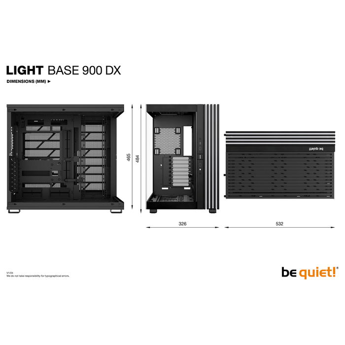Be Quiet! Light Base 900 DX Black Caja de PC