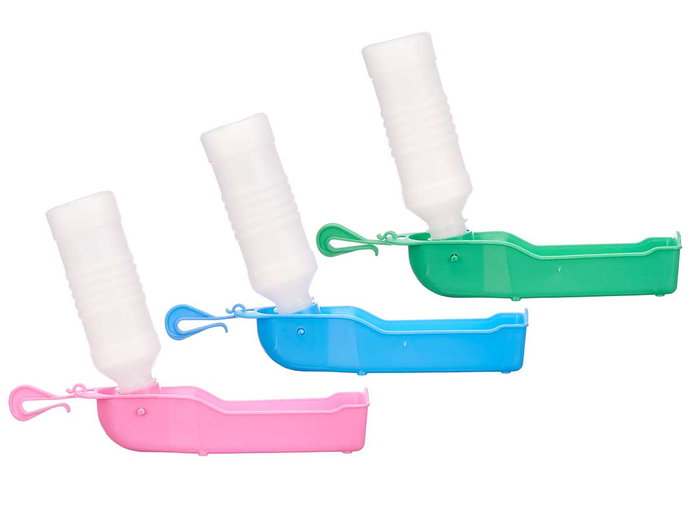 Mascow Botella 250ml Mascota Surtidos Plástico Colores Azul Rosa Verde 5.5x25x5.5 cm (Set de 24)