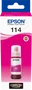 Epson Botella de Tinta EcoTank 114 Magenta 70 ml C13T07B340