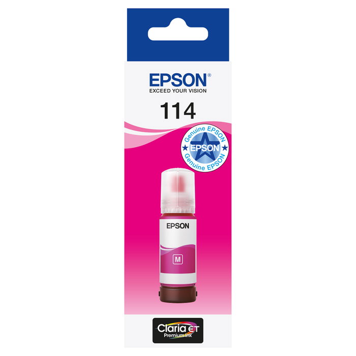 Epson T114 Magenta 70 ml Botella de Tinta EcoTank ET-8500 / 8550