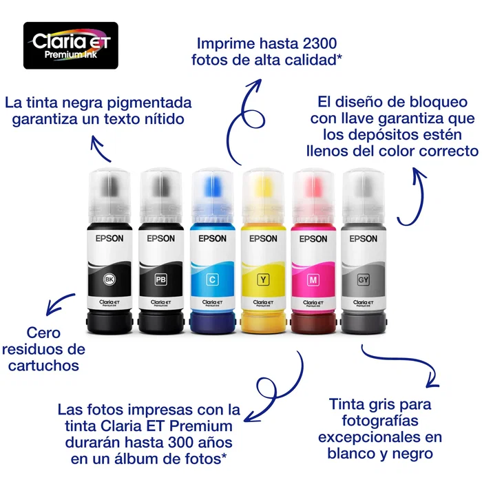 Epson Botella de Tinta EcoTank 114 Magenta 70 ml C13T07B340 Epson Botella de Tinta EcoTank 114 Magenta 70 ml C13T07B340