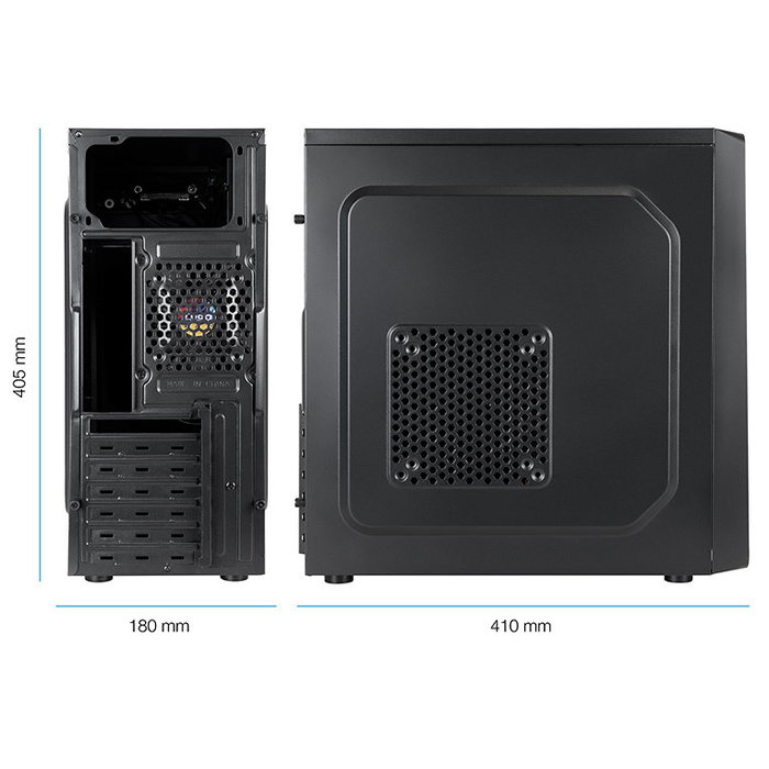 TOOQ TQC-5701U3C-B Caja Semitorre Negra