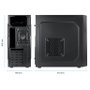 TOOQ TQC-5701U3C-B Caja Semitorre Negra