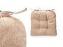 Giftdecor Set 2 Cojines Silla Marron 40x40 cm Tela Poliester (Set de 6)