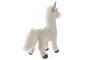 DKD Home Decor Peluche Caballo Blanco Marron Poliester 30 x 34 x 15 cm