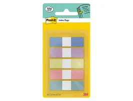 Post-it Banderitas Separadoras Dispensador Index Flags 683-5 Pastelo 11,9x43,2 mm Pack 20 Unidades x 5
