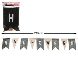 Guirnalda De Banderines Halloween 215 cm Con Letras Decorativas