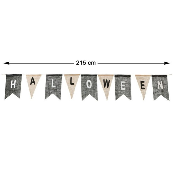 Guirnalda De Banderines Halloween 215 cm Con Letras Decorativas