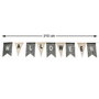 Guirnalda De Banderines Halloween 215 cm Con Letras Decorativas