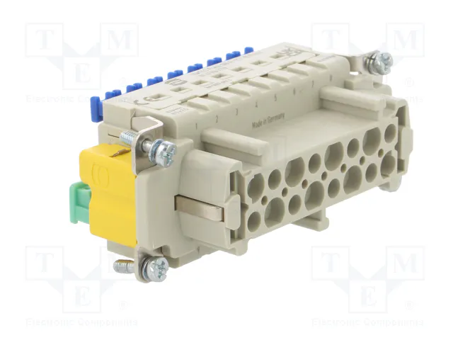 HARTING Han 16ES-Press-SMC-FI-CCT-PE Press con plantilla de contacto hembra HARTING Han 16ES-Press-SMC-FI-CCT-PE Press con plantilla de contacto hembra