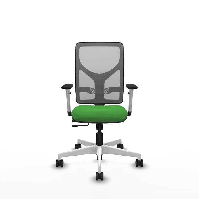 PIQUERAS Y CRESPO Silla de oficina Motilla con mecanismo Sincro/Traslack, Verde y Gris