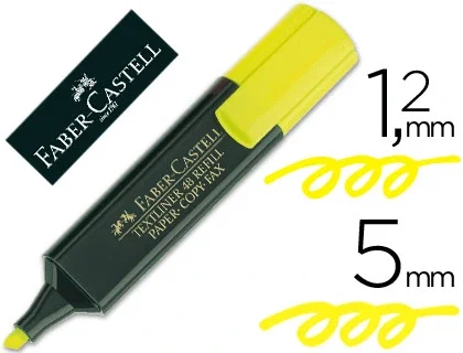 Faber Castell Textliner 48 Marcador Fluorescente Amarillo (Set de 10) Faber Castell Textliner 48 Marcador Fluorescente Amarillo (Set de 10)