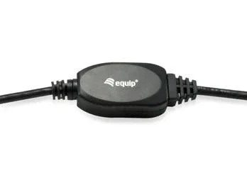 Equip 133347 Cable USB 3.2 Gen 1 (USB 3.0) Activo de Alargue 10 m, Conectores USB-A Macho a USB-A Hembra, Negro
