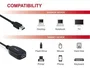 Equip 133347 Cable USB 3.2 Gen 1 (USB 3.0) Activo de Alargue 10 m, Conectores USB-A Macho a USB-A Hembra, Negro