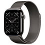 Apple Watch Series 11 GPS + Cellular 42 mm - Titanio Gris Pizarra - Correa Milanese Loop Gris Pizarra
