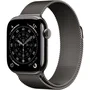 Apple MF8U4ZRA Watch Series 11 GPS + Cellular - 42 mm - Caja de titanio gris pizarra - Correa Milanese Loop gris pizarra