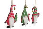 DKD Home Decor Decoración Colgante Navidad Tradicional Verde Rojo Madera 0.5 x 11 x 6.5 cm (12 Unidades)