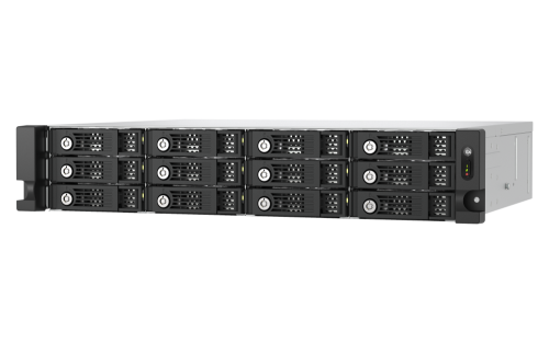 QNAP TL-R1200PES-RP Carcasa para Disco Duro/SSD de 12 Bahías 2.5/3.5" SATA Negro Gris 2U Montaje en Rack Hot-swap 6 Gbit/s