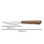 Arcos Cuchillo Chuletero 105 mm Acero Inoxidable Nitrum Hoja Sierra Mango Madera Haya