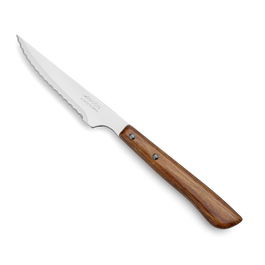 Arcos Cuchillo Chuletero 105 mm Acero Inoxidable Nitrum Hoja Sierra Mango Madera Haya