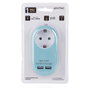 ENTAC Adaptador de enchufe EPAG-1EE-2USB-B con 2x USB-A Azul