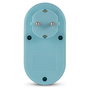 ENTAC Adaptador de enchufe EPAG-1EE-2USB-B con 2x USB-A Azul